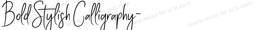 Bold Stylish Calligraphy字体转换